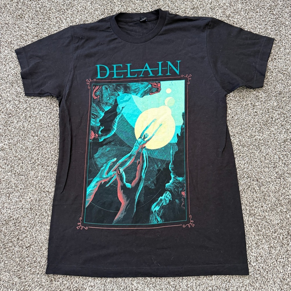 Delain Band Graphic Tultex Shirt Mens M Black Opera Metal Symphonic